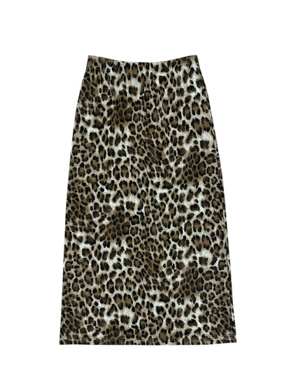 Leopard relax skirt