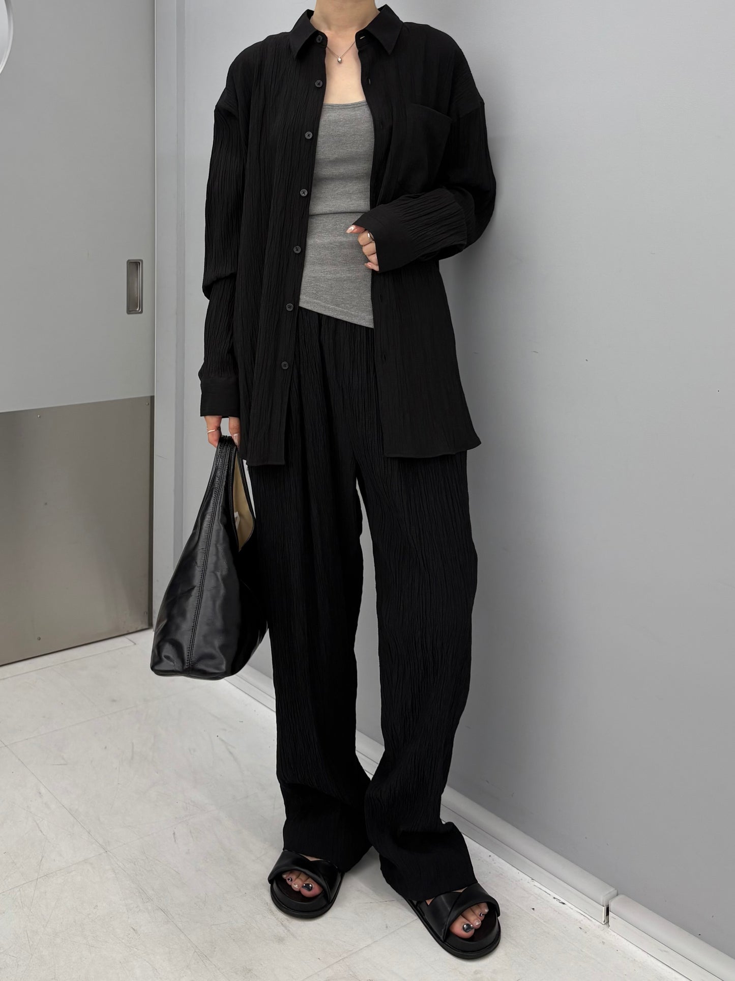 Over wrinkle shirt