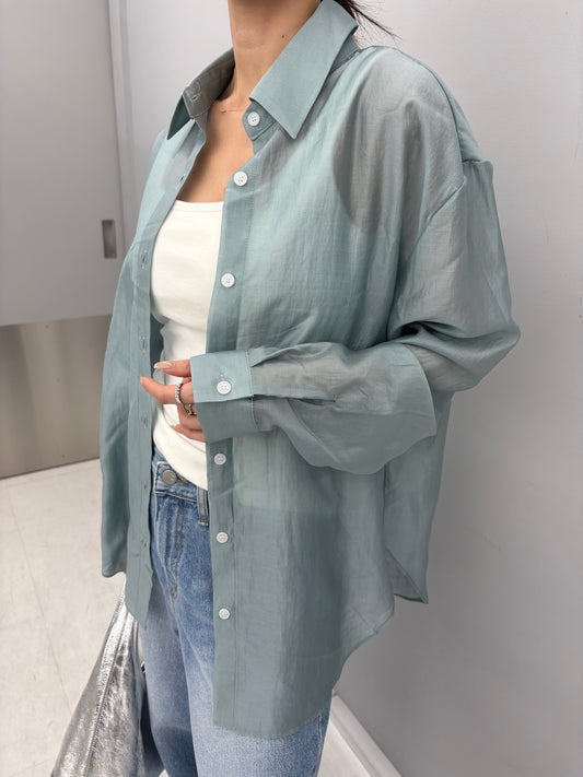 Tencel sheer shirt
