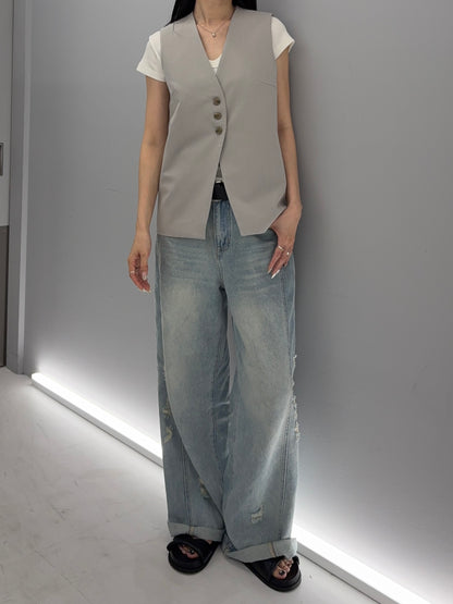 Basic long vest