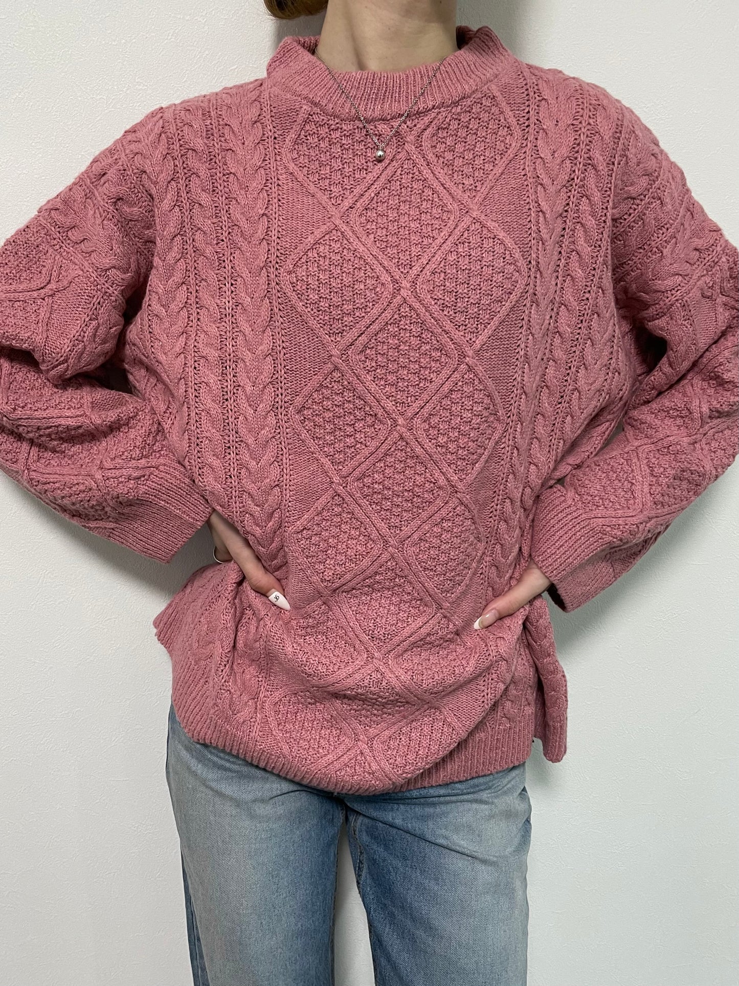 OVER CABLE KNIT