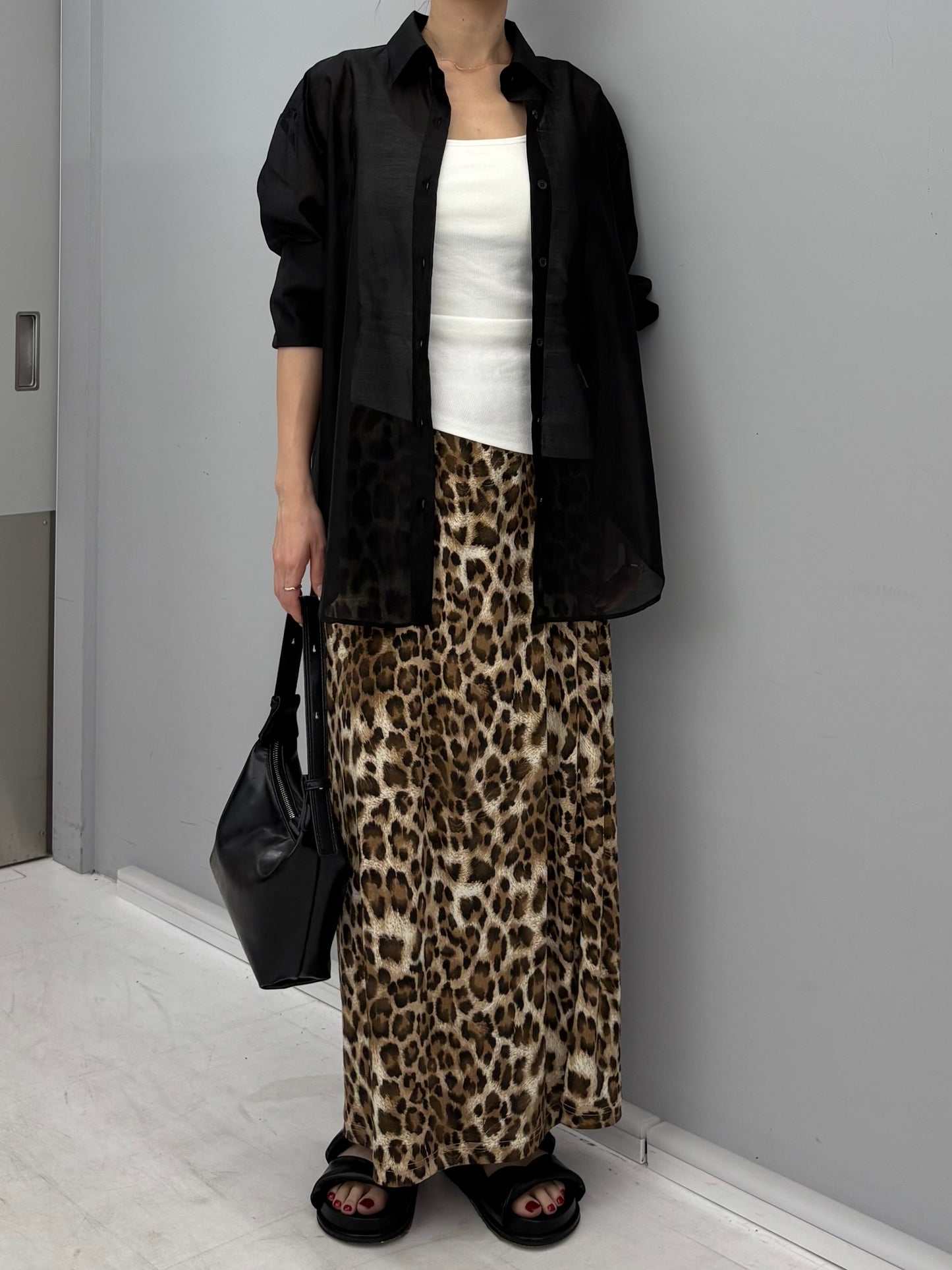 Tencel sheer shirt