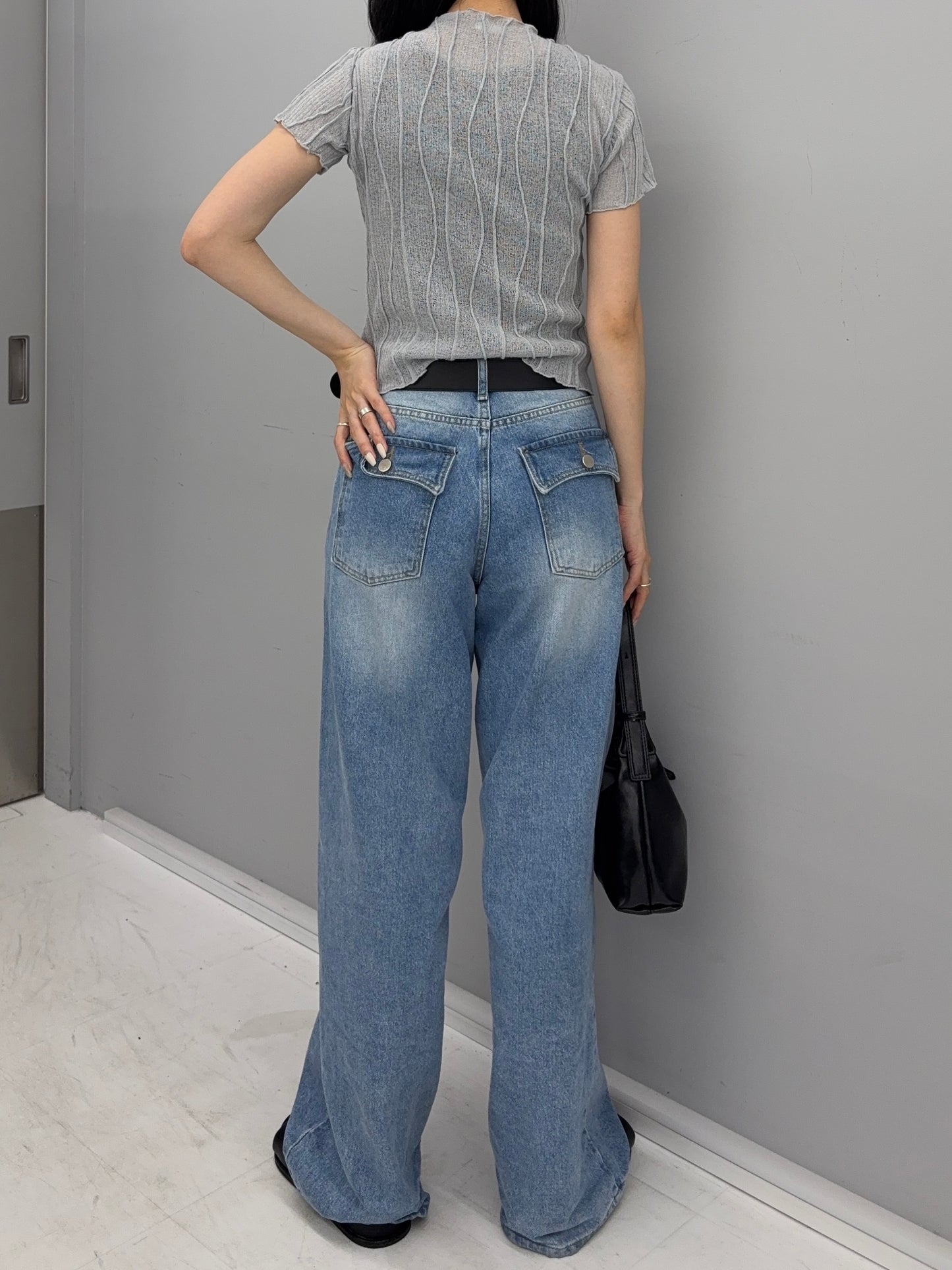 Sheer twist tops