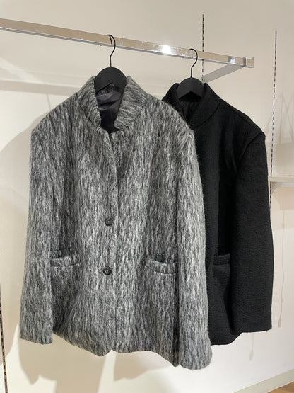 Wool over half coat