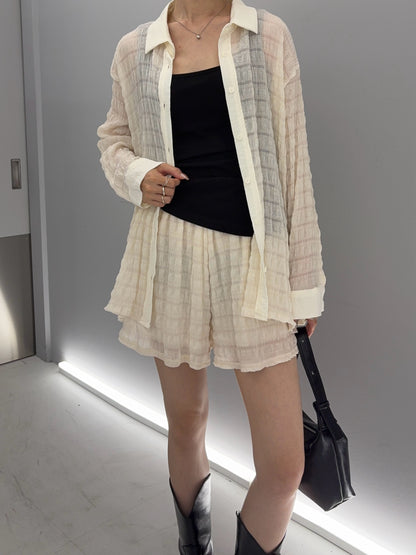 Sheer relax shirt