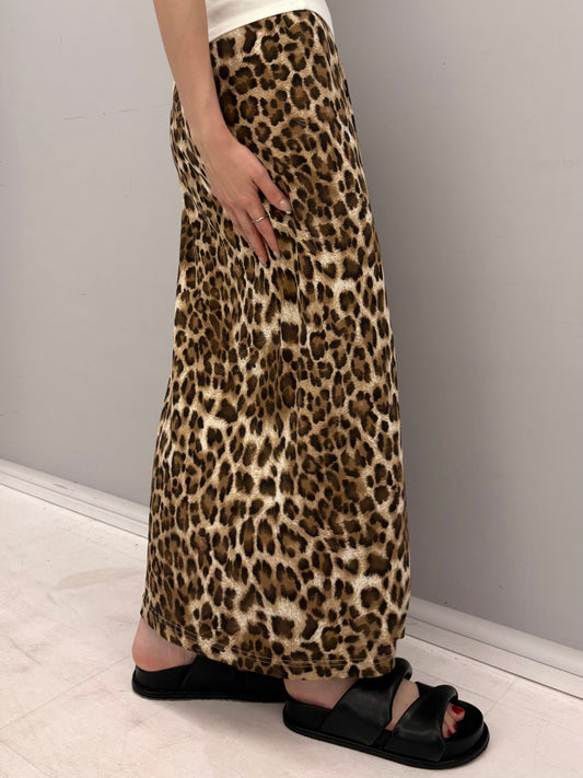 Leopard relax skirt