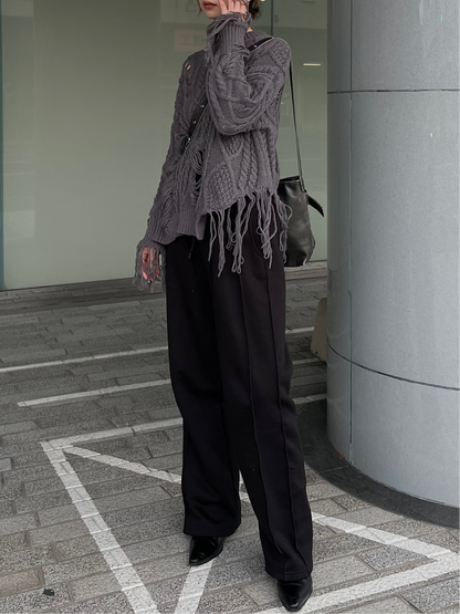 FRINGE OVER KNIT