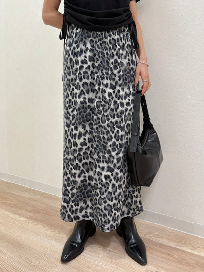 Leopard relax skirt