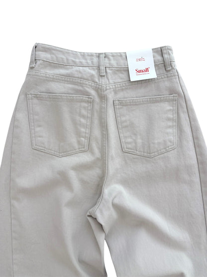 Pigment color wide denim