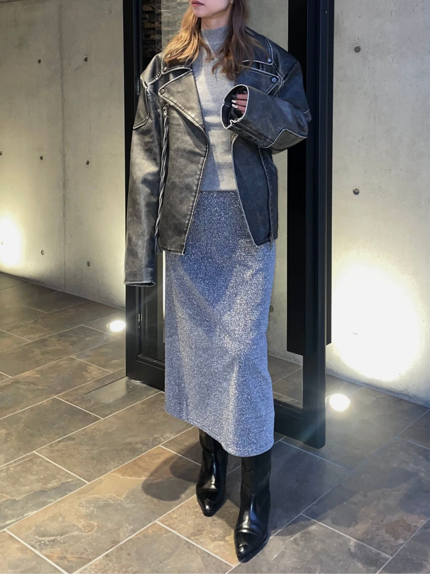 SIMPLE HIGH NECK KNIT