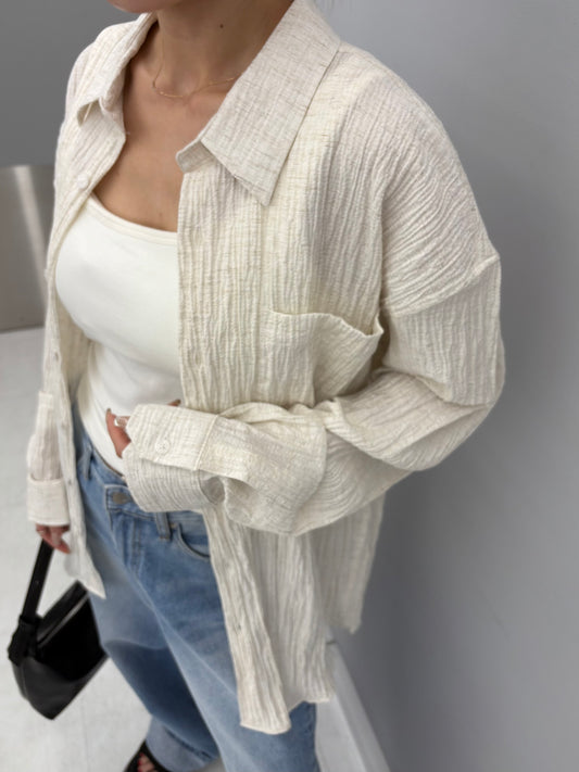 Over wrinkle shirt