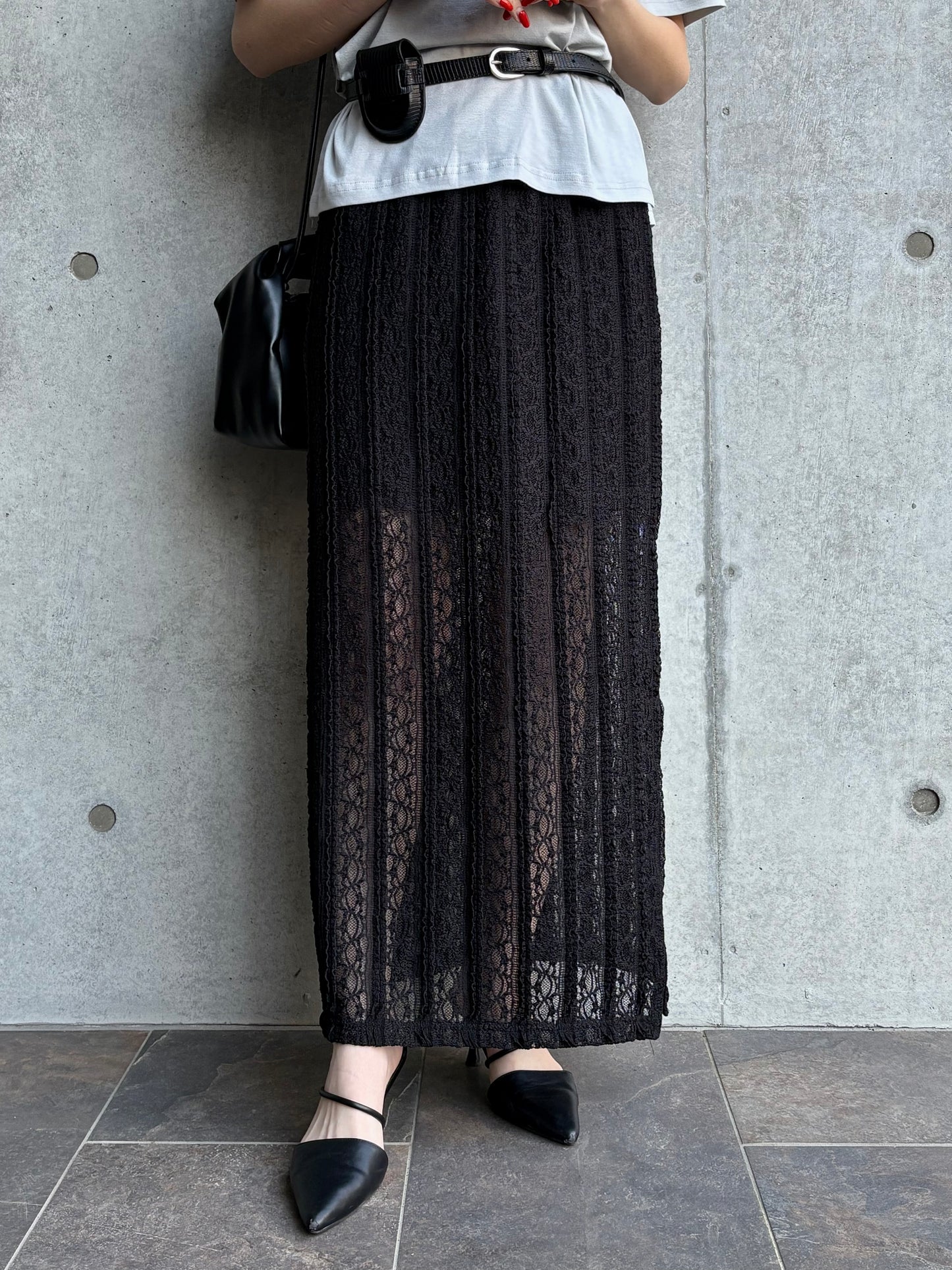 lace i line skirt