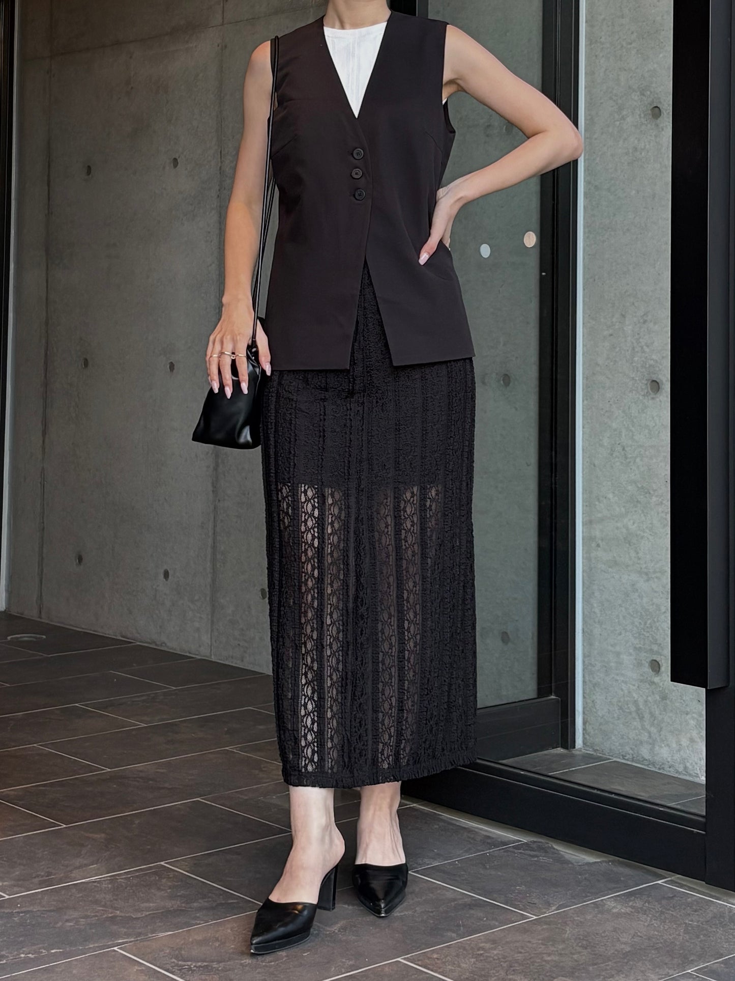 lace i line skirt