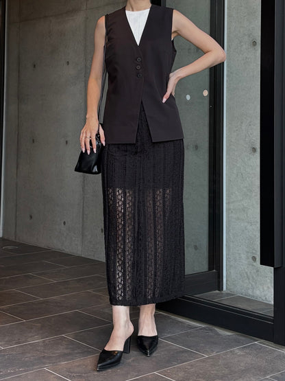 lace i line skirt