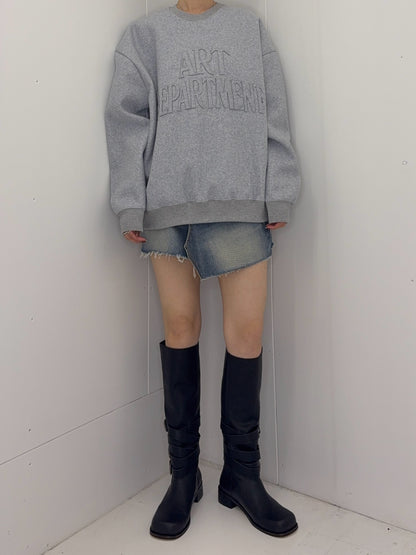 Art patch sweat tops