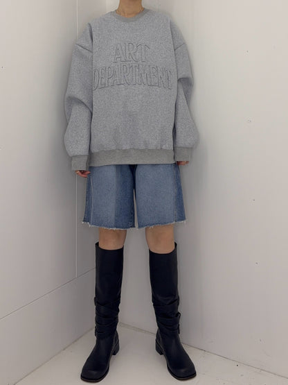 Art patch sweat tops