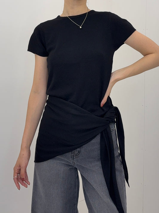 Scarf half knit tops