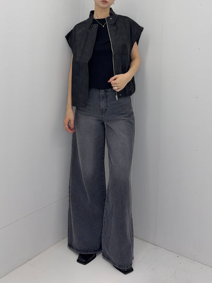 Scarf half knit tops