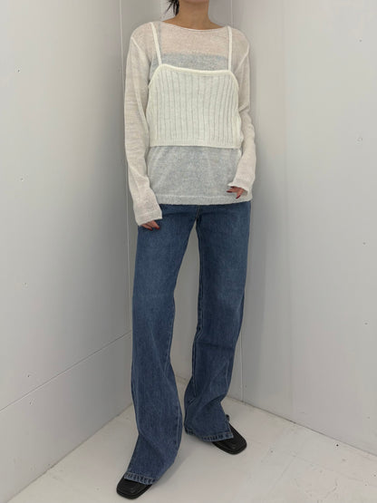 Bustier set knit tops