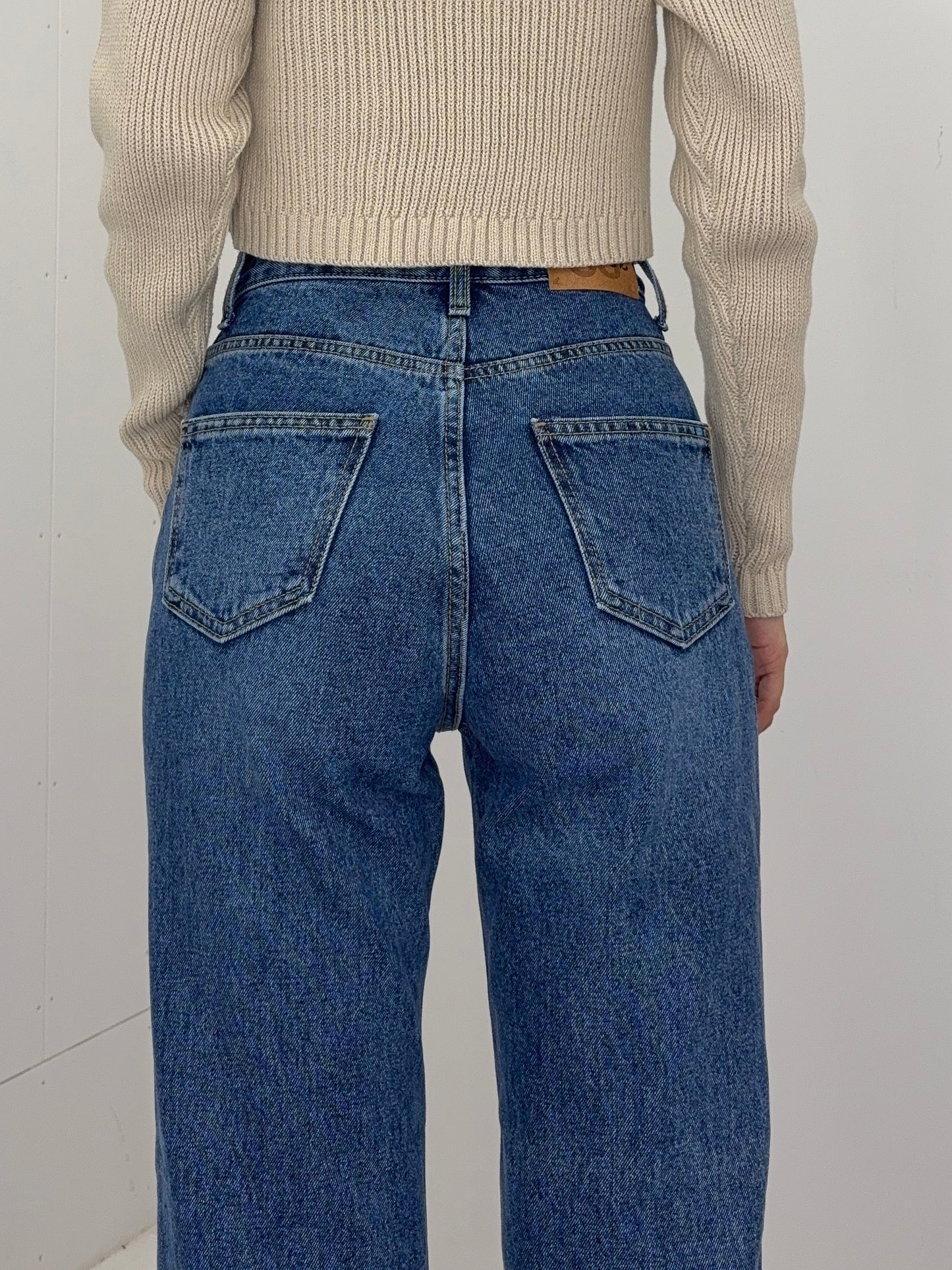 Unbalance h/w straight jeans