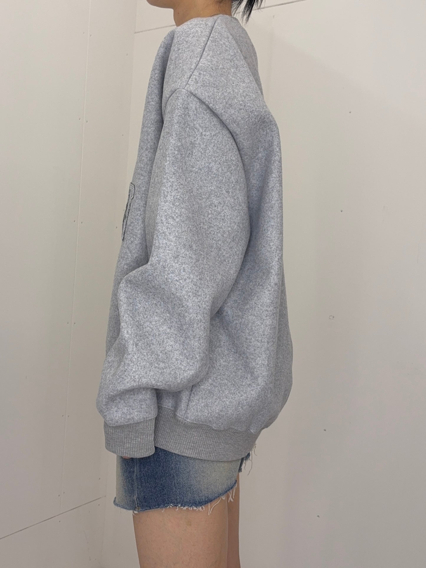 Art patch sweat tops