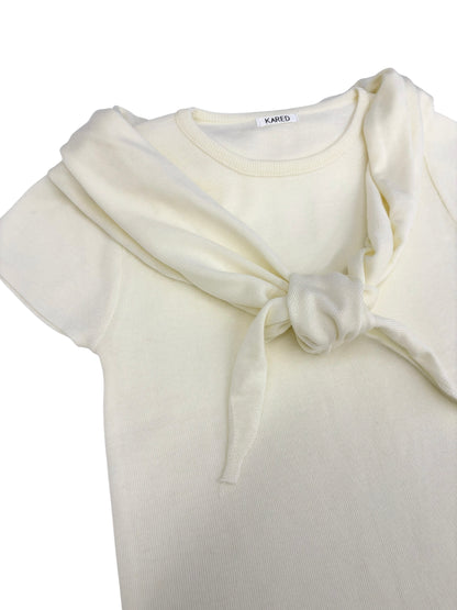 Scarf half knit tops
