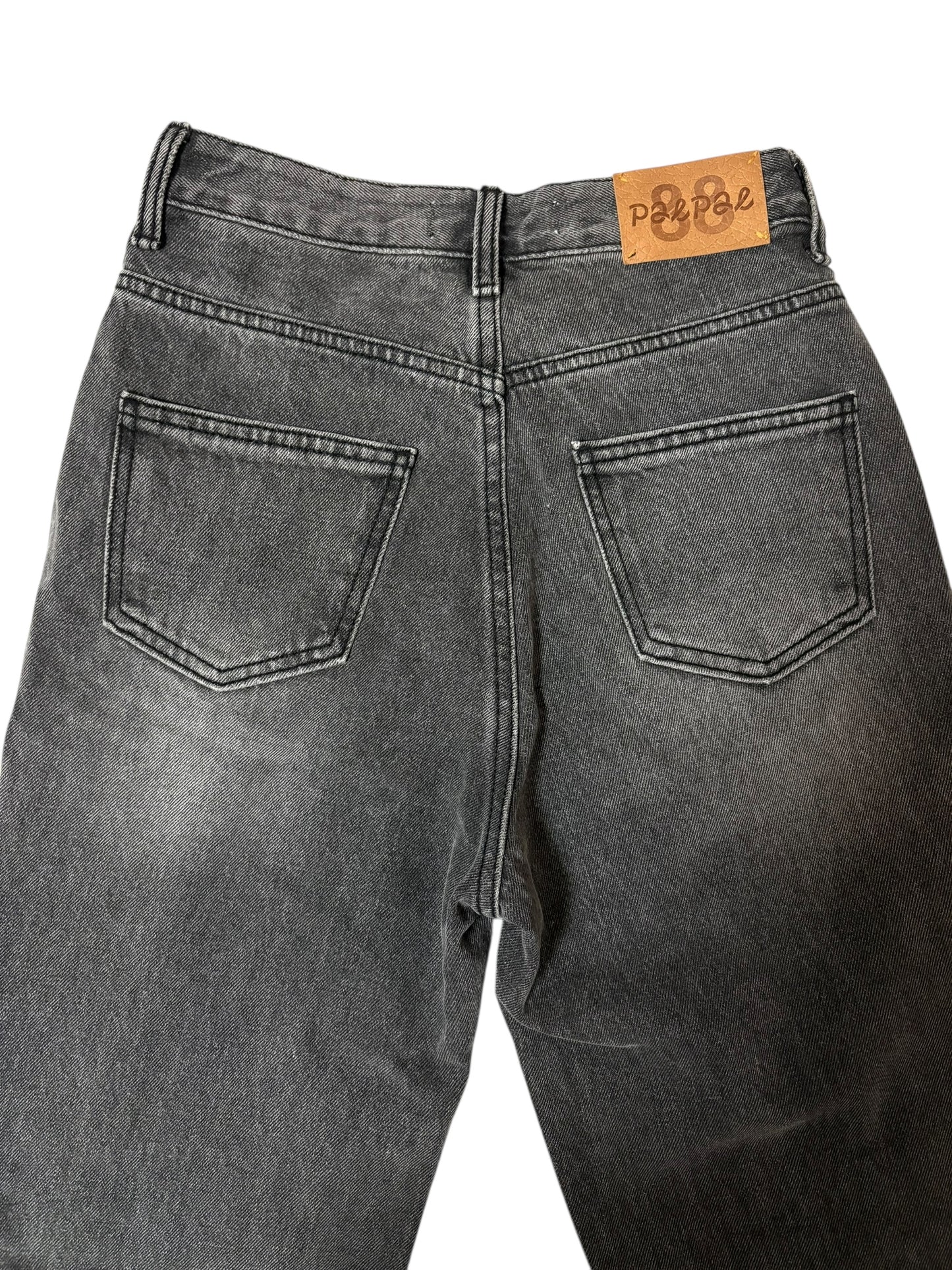 Unbalance h/w straight jeans