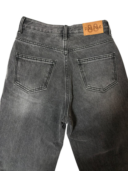 Unbalance h/w straight jeans