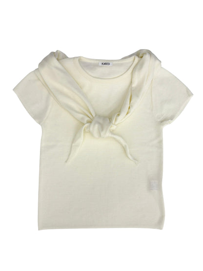 Scarf half knit tops