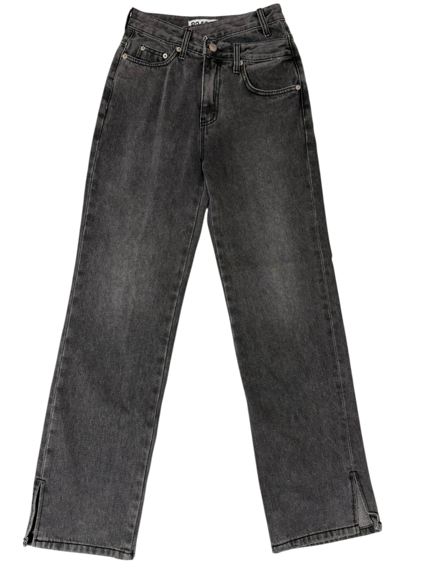 Unbalance h/w straight jeans
