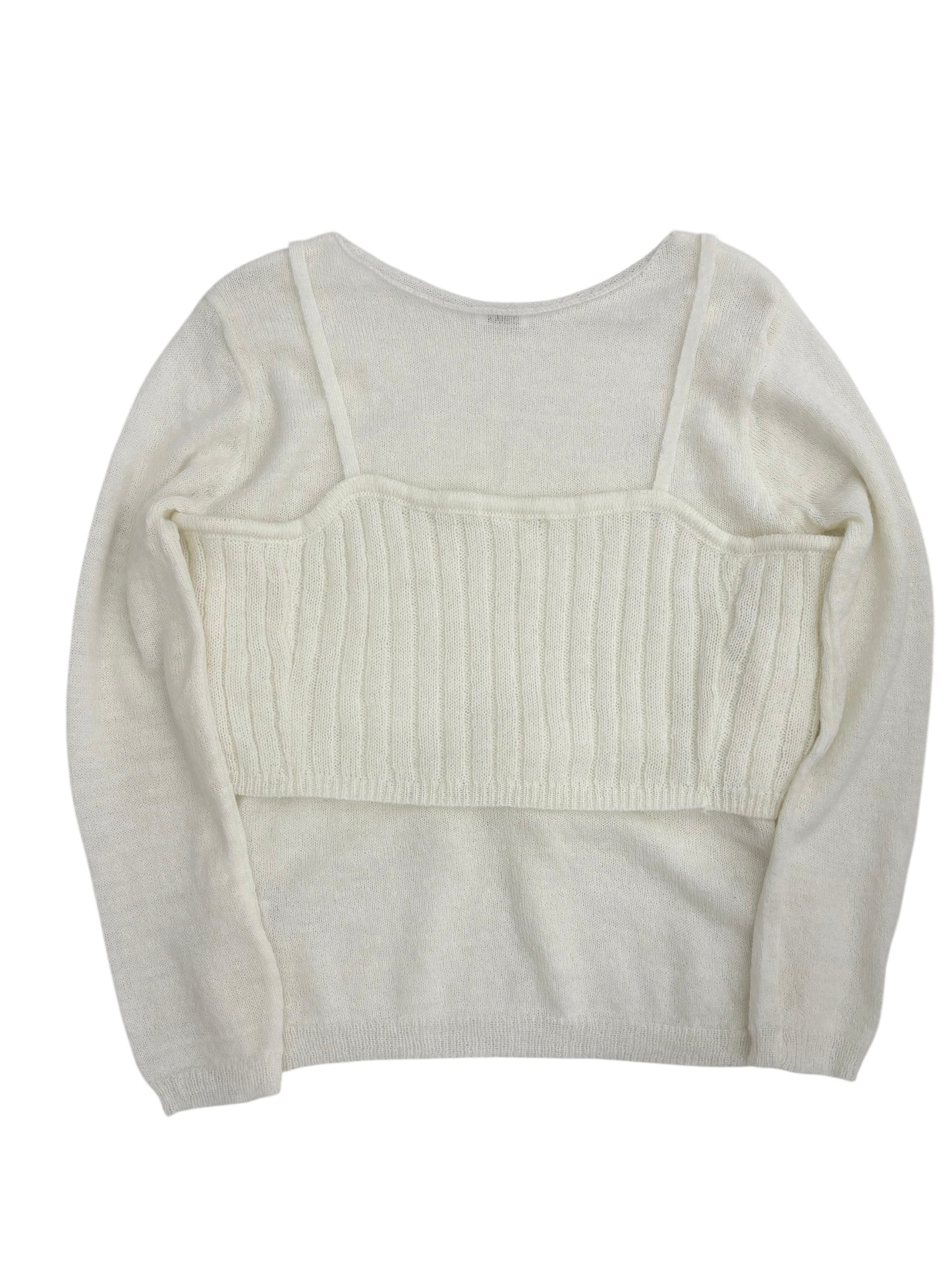 Bustier set knit tops
