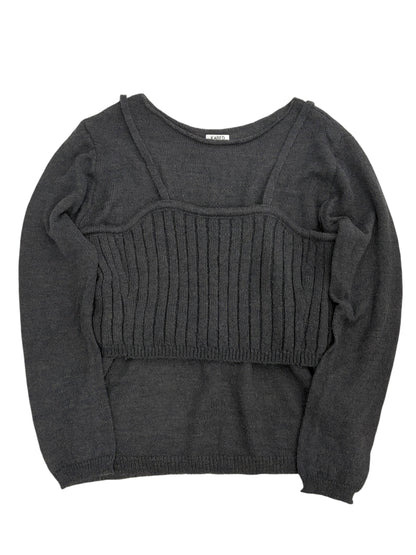 Bustier set knit tops