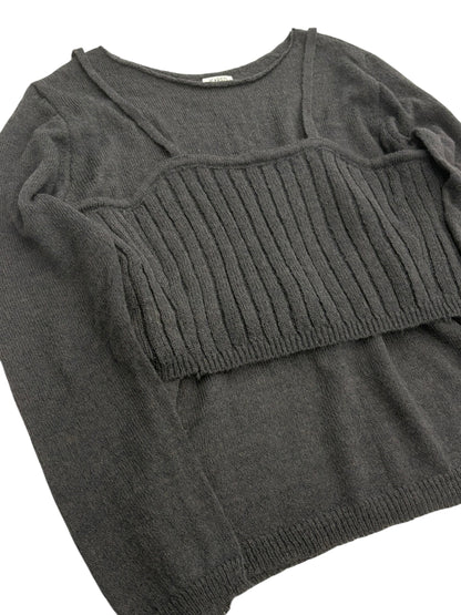 Bustier set knit tops