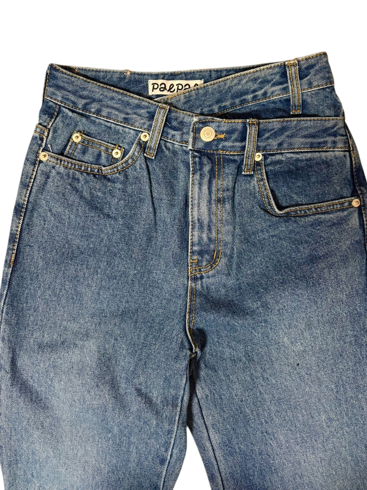 Unbalance h/w straight jeans