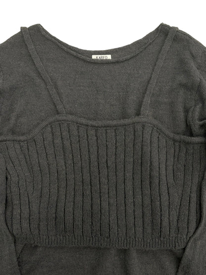 Bustier set knit tops